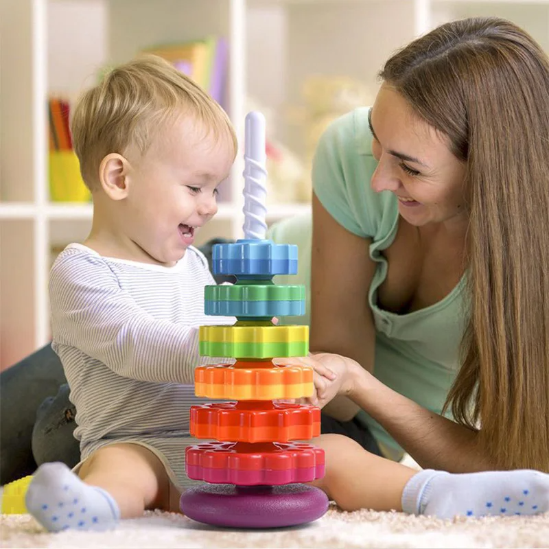 SpinAgain Stack and Spin Toy – Fun and Educational for Toddlers