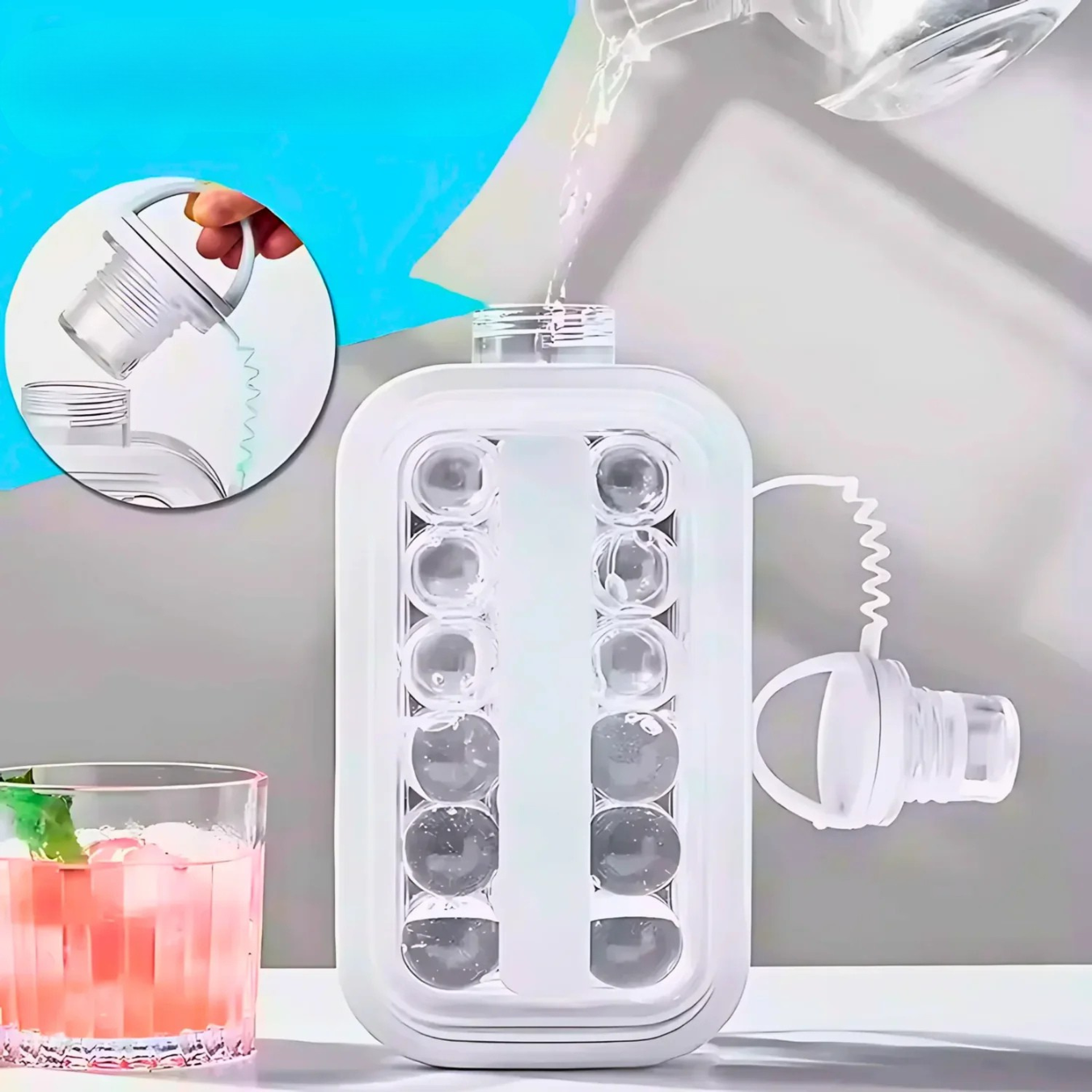 Coolsphere Silicone Reusable Ice Ball Maker Tray