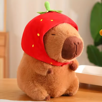 Capy Cutie Plush Pillow with Backpack Cozy Decorative