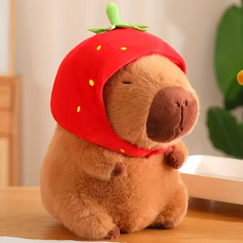 Capy Cutie Plush Pillow with Backpack Cozy Decorative