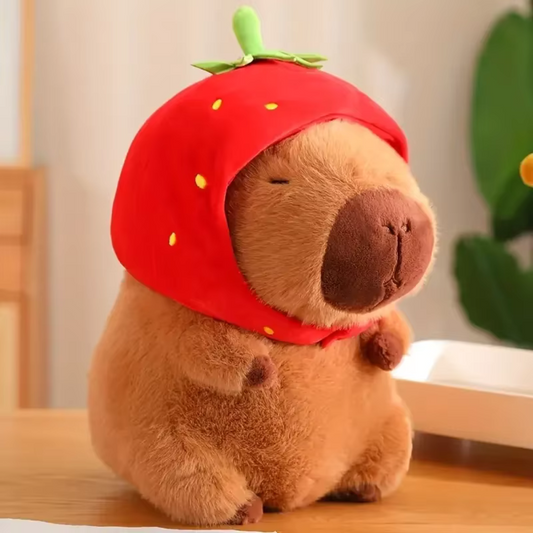 Capy Cutie Plush Pillow with Backpack Cozy Decorative