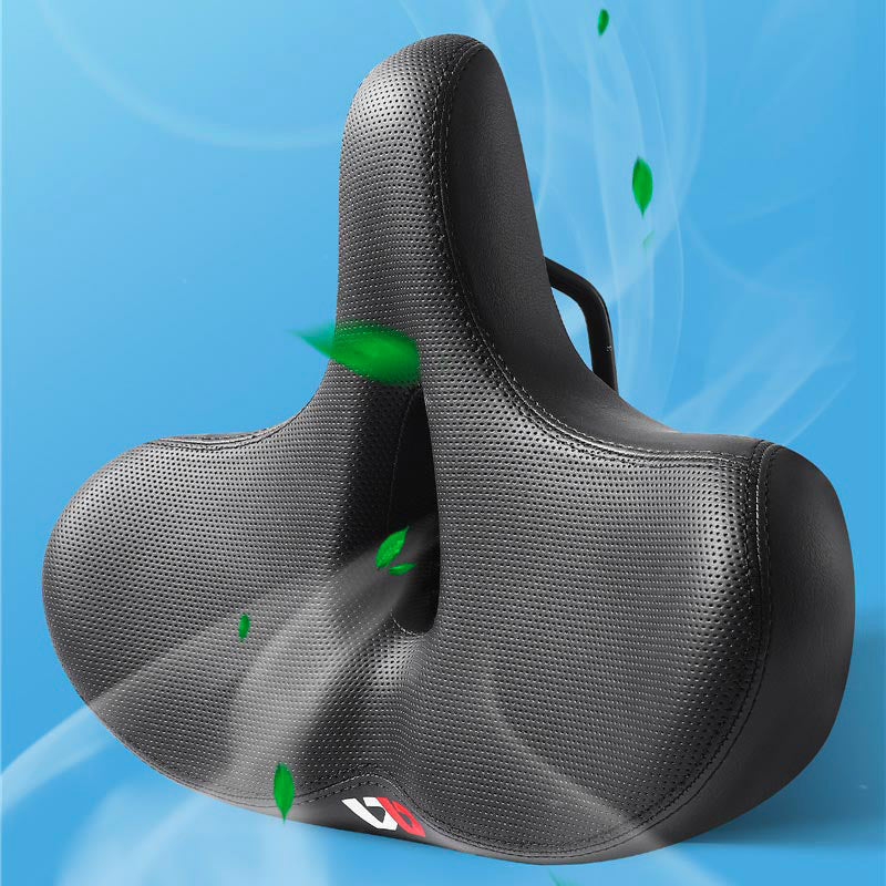 Ergonomic Extra-Wide Bicycle Saddle for Comfort and Support