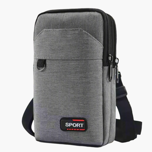 Runguard Pro Gray Waterproof Waist Bag for Sports Activities