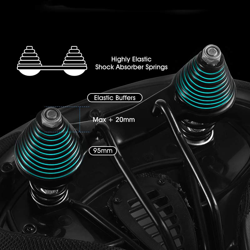 Ergonomic Extra-Wide Bicycle Saddle for Comfort and Support