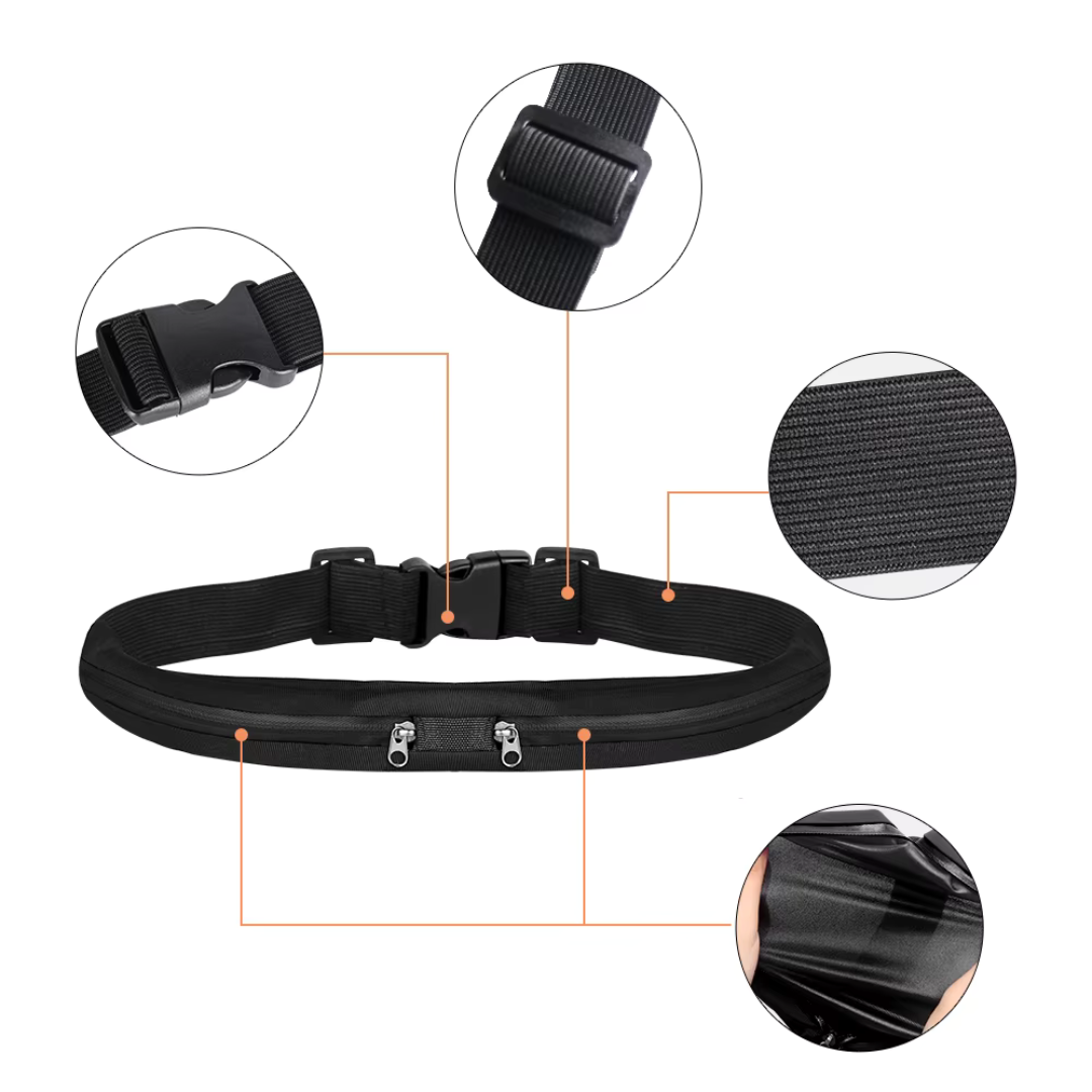 Flexirun Waist Belt, Easy, Safe, and Flexible for Active Lifestyle