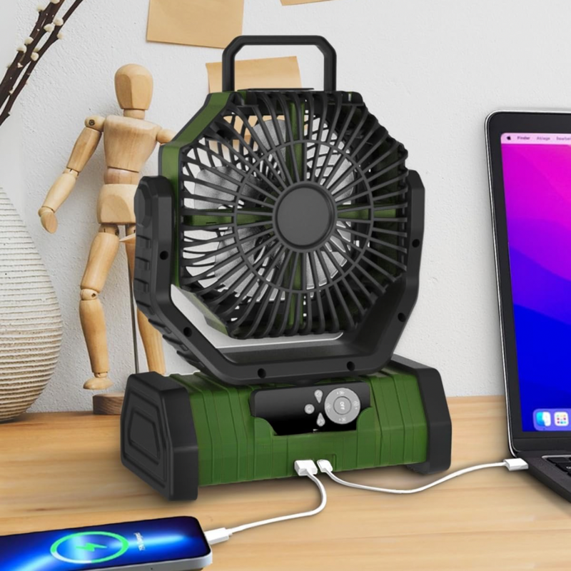 AirCool Go Portable USB Travel Fan with Power Bank