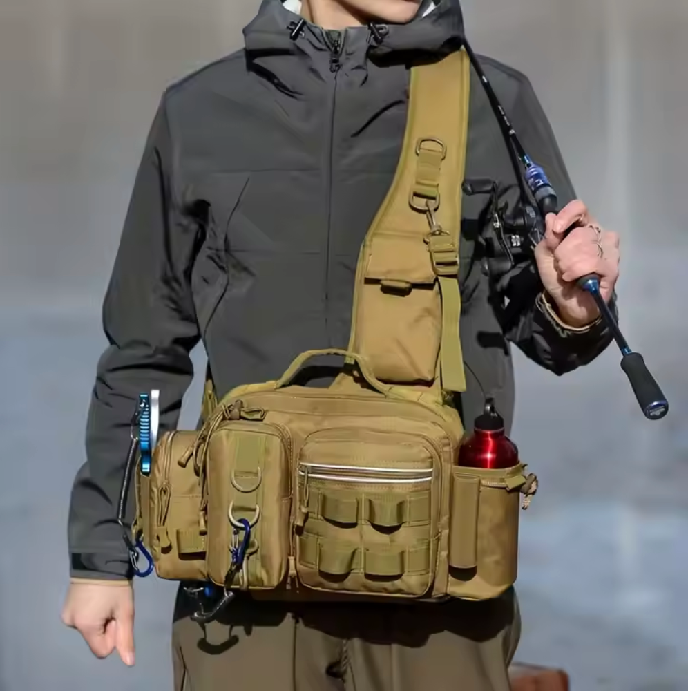 Waterproof Fish Bag with Shoulder Strap and Hip Belt