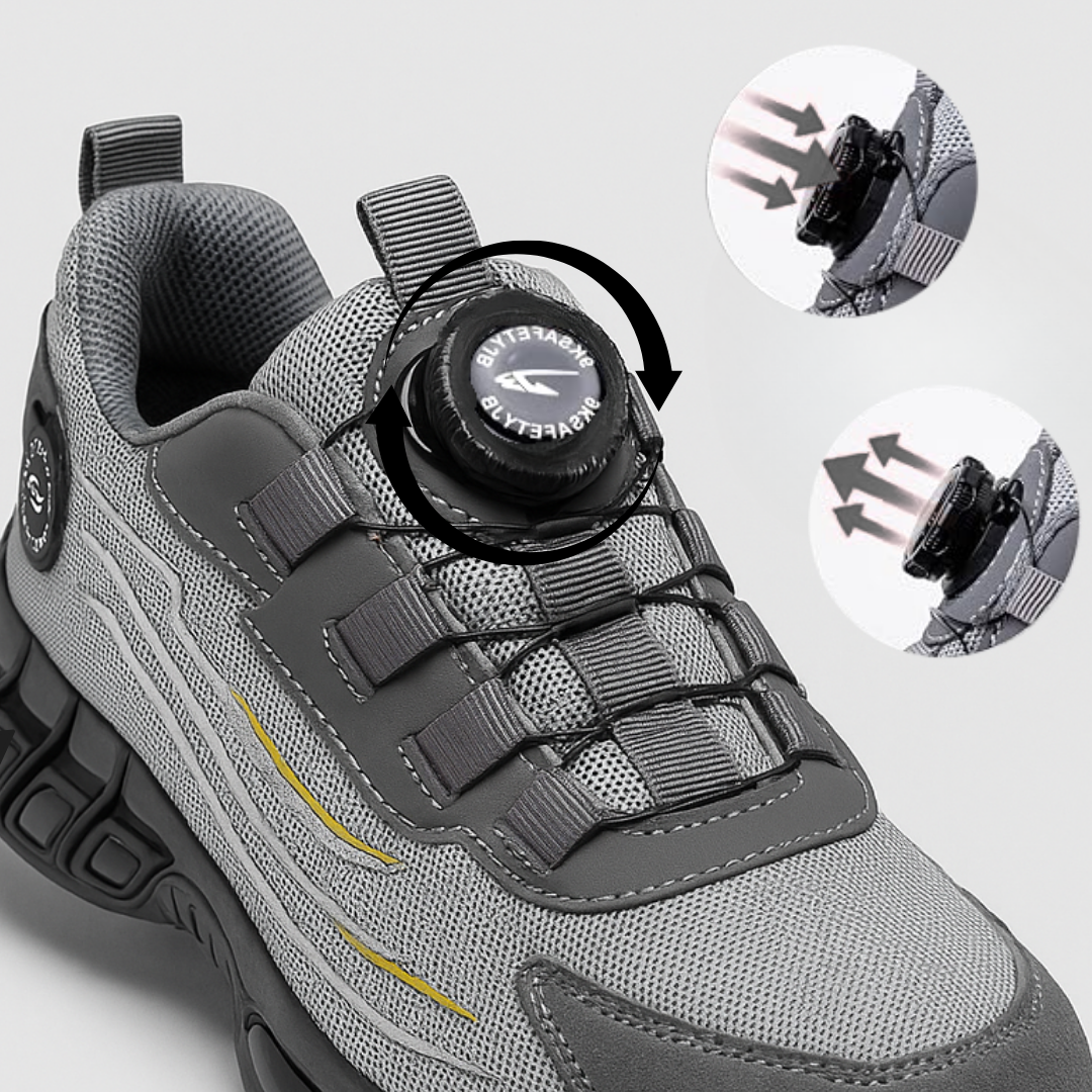 Men’s S3 Steel Toe Work Shoes with Shock Protection