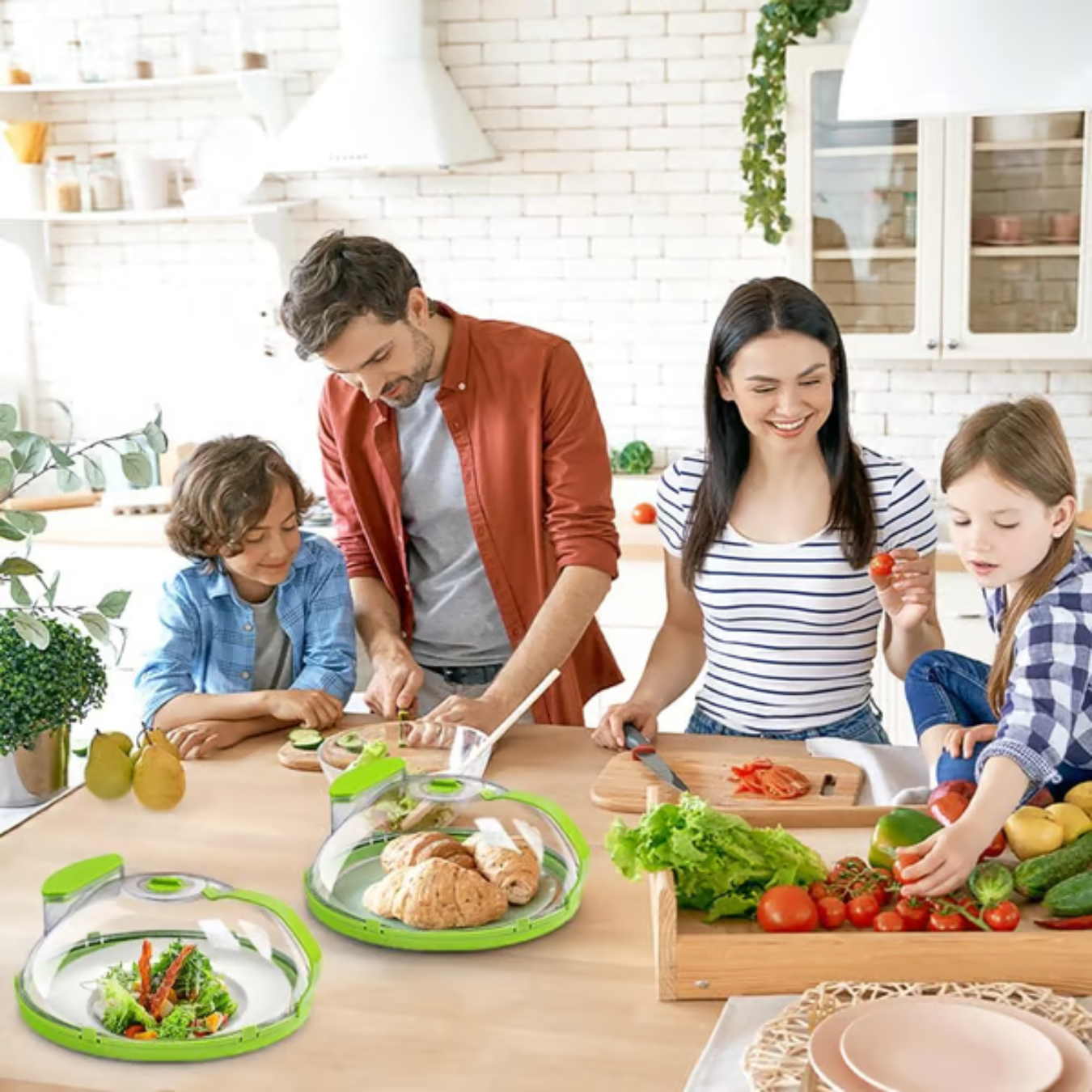 HeatSafe Reusable Microwave Food Cover for Spill Protection