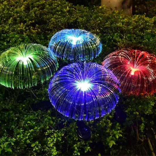 Solar Cell Lamps For The Garden Jellyfish Color Change And