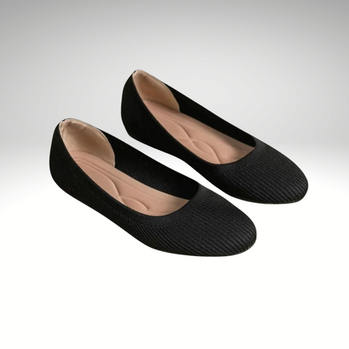 ComfortStep Women’s Black Ballerina Flats for Everyday Comfort