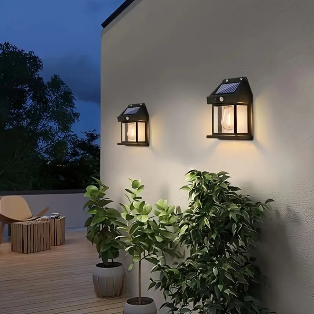 Elegant Solar Lamp For Outdoor Use Weather Resistant And