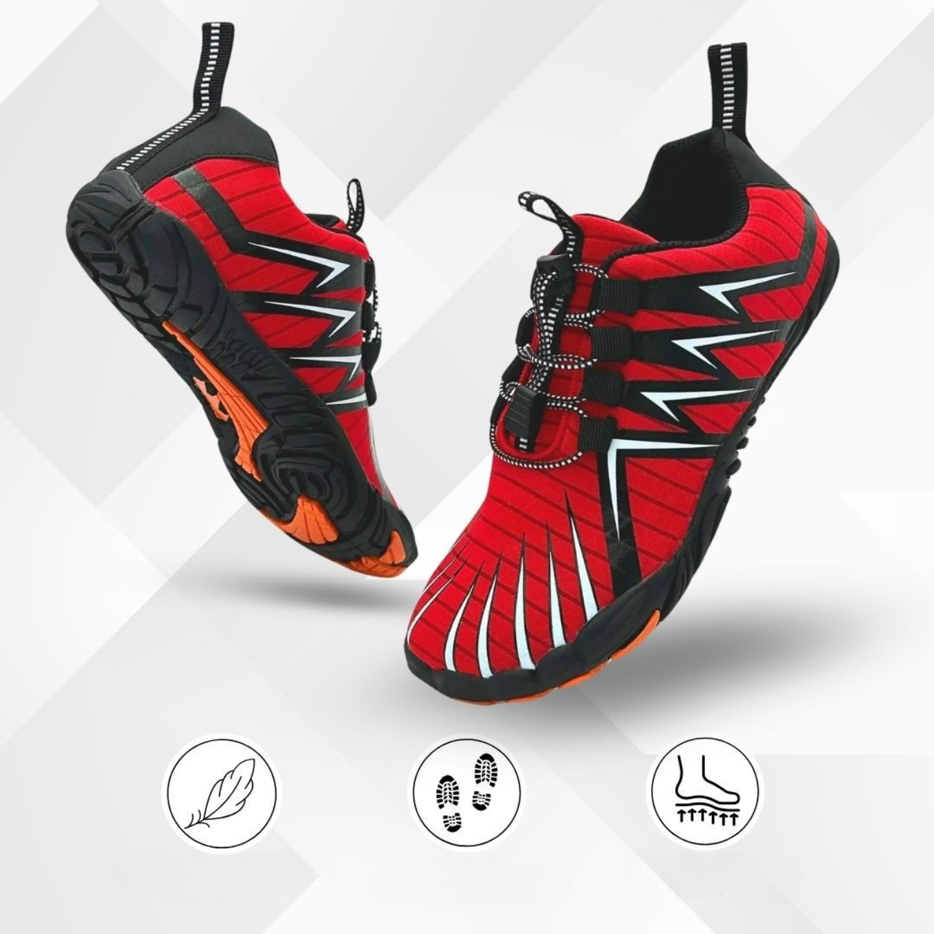 Aeroflex Men’s Lightweight Barefoot Running Sneakers