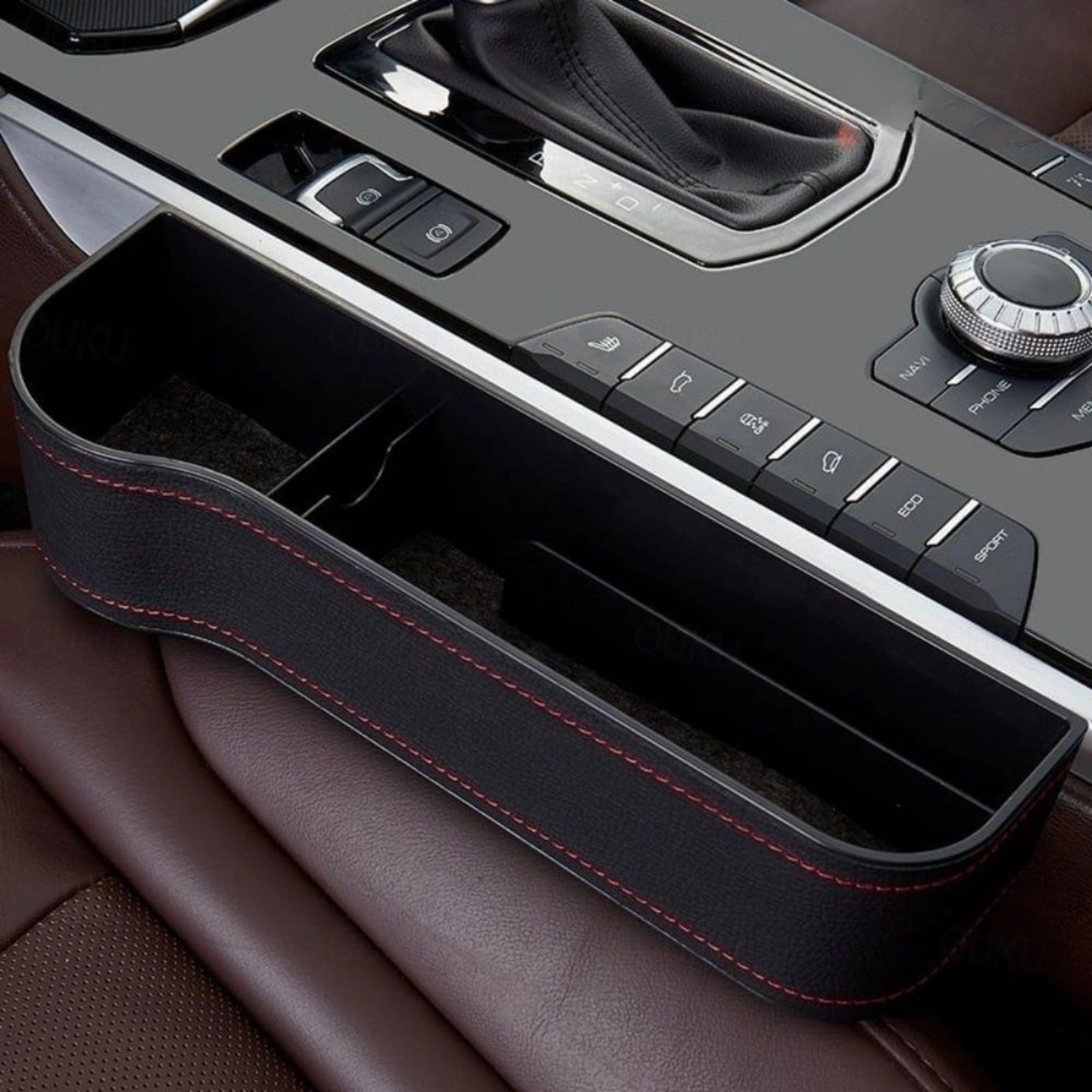 Leather Car Seat Organizer Multifunctional Storage