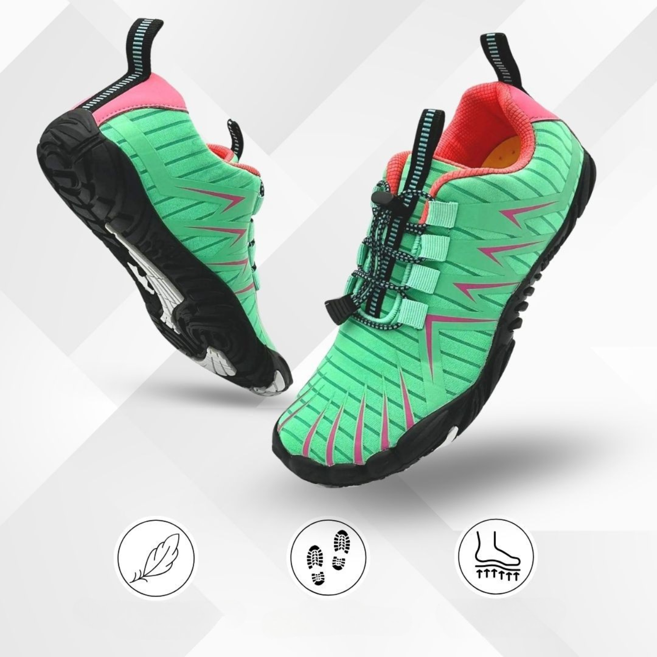 Aeroflex Men’s Lightweight Barefoot Running Sneakers