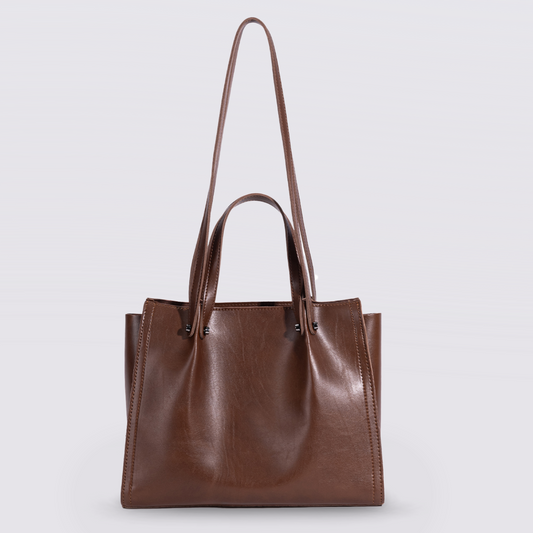 Citytote Coffee Brown Women's Stylish Shoulder Tote Bag