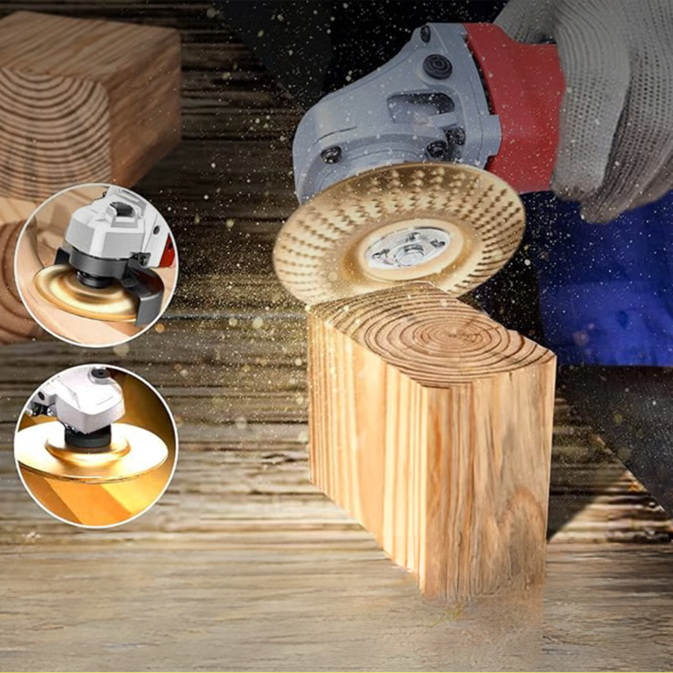 Woodworking Carving Tools 3-Parts Disc Set