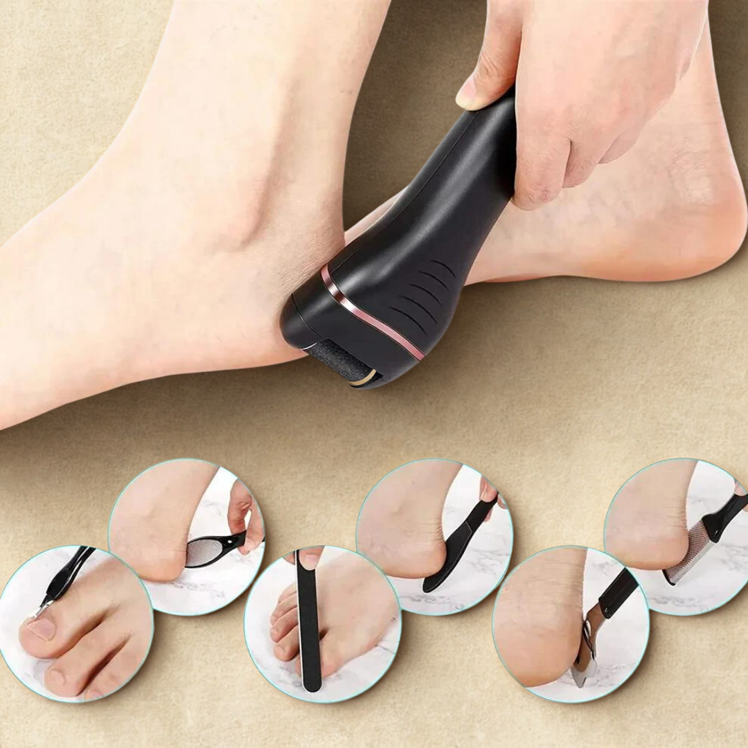 Summy Electric Foot File for Gentle Home Pedicure Care