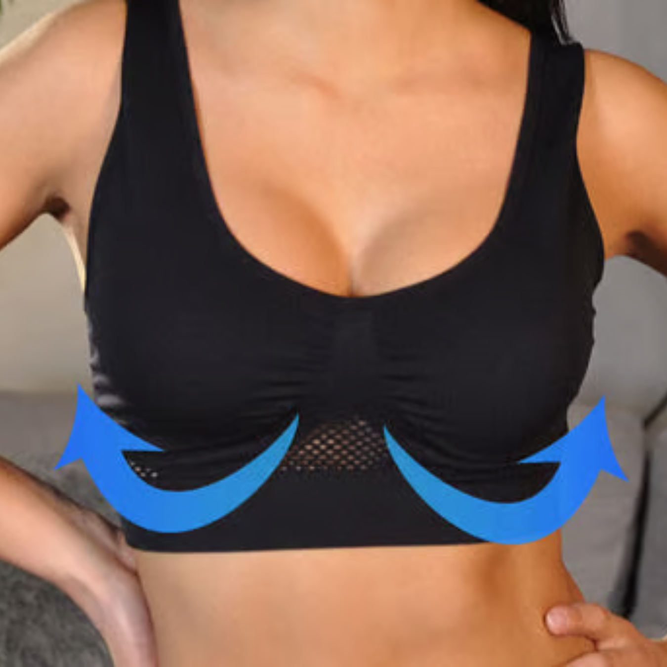 LuftLeicht Breath-Active Bra Invisible Support with Lifting Effect