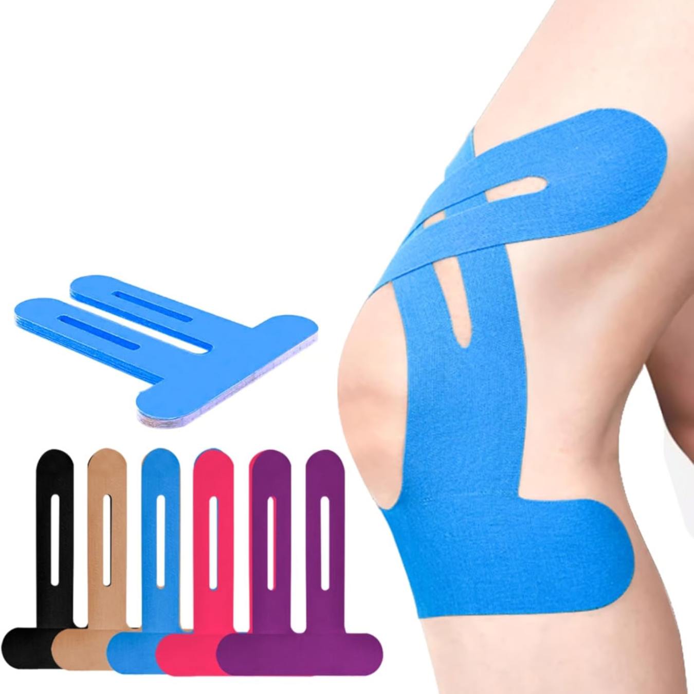 Knee Kinesiology Tape for Pain Relief Exercise