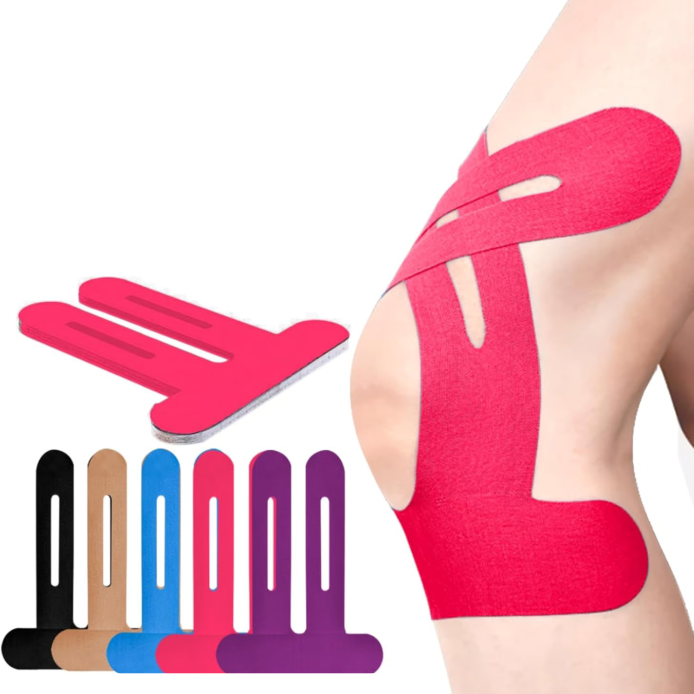 Knee Kinesiology Tape for Pain Relief Exercise