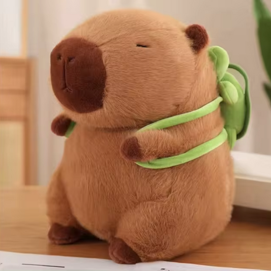 Capybara Herb Garbay With Backpack Soft Decorative