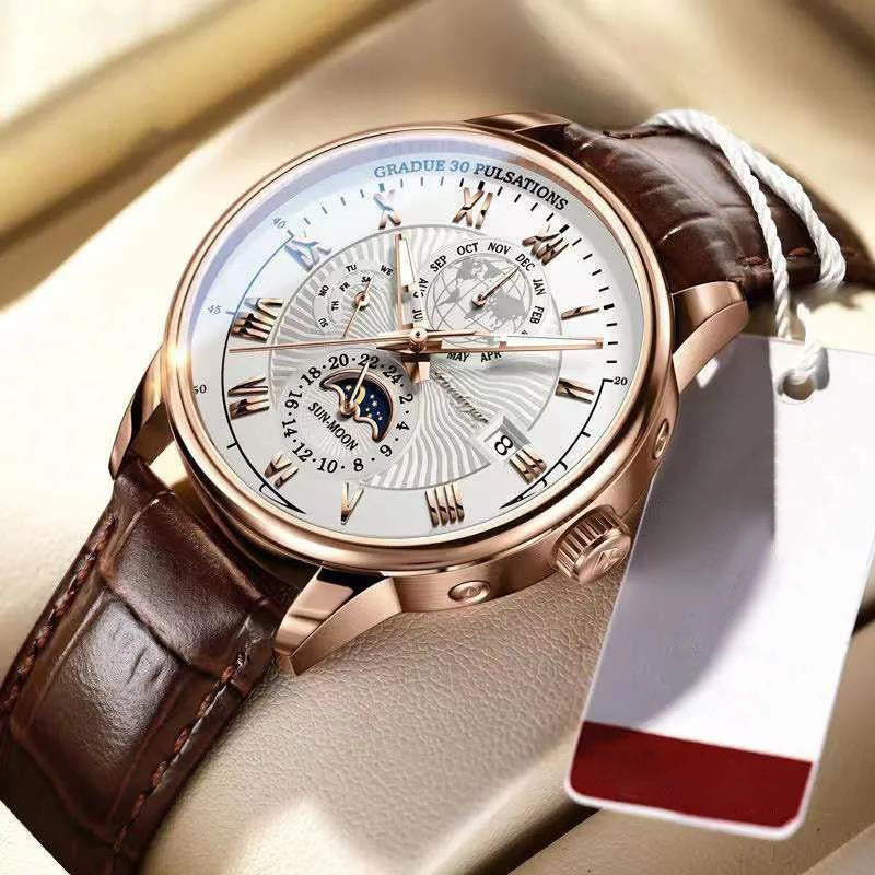 Men's Classic Design Watch - Stylish Light Color Model