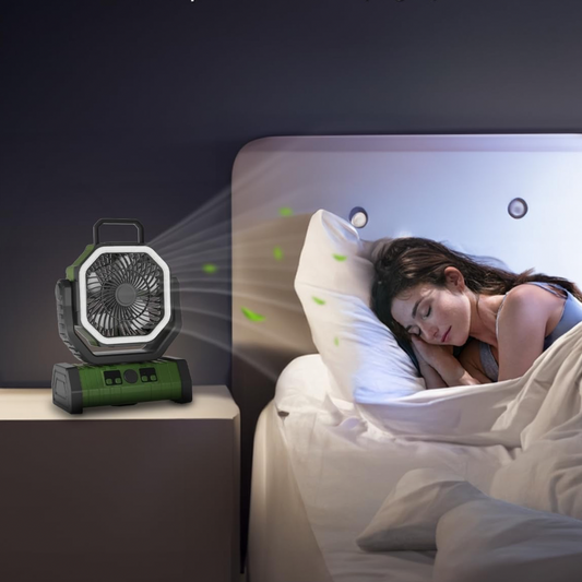 AirCool Go Portable USB Travel Fan with Power Bank