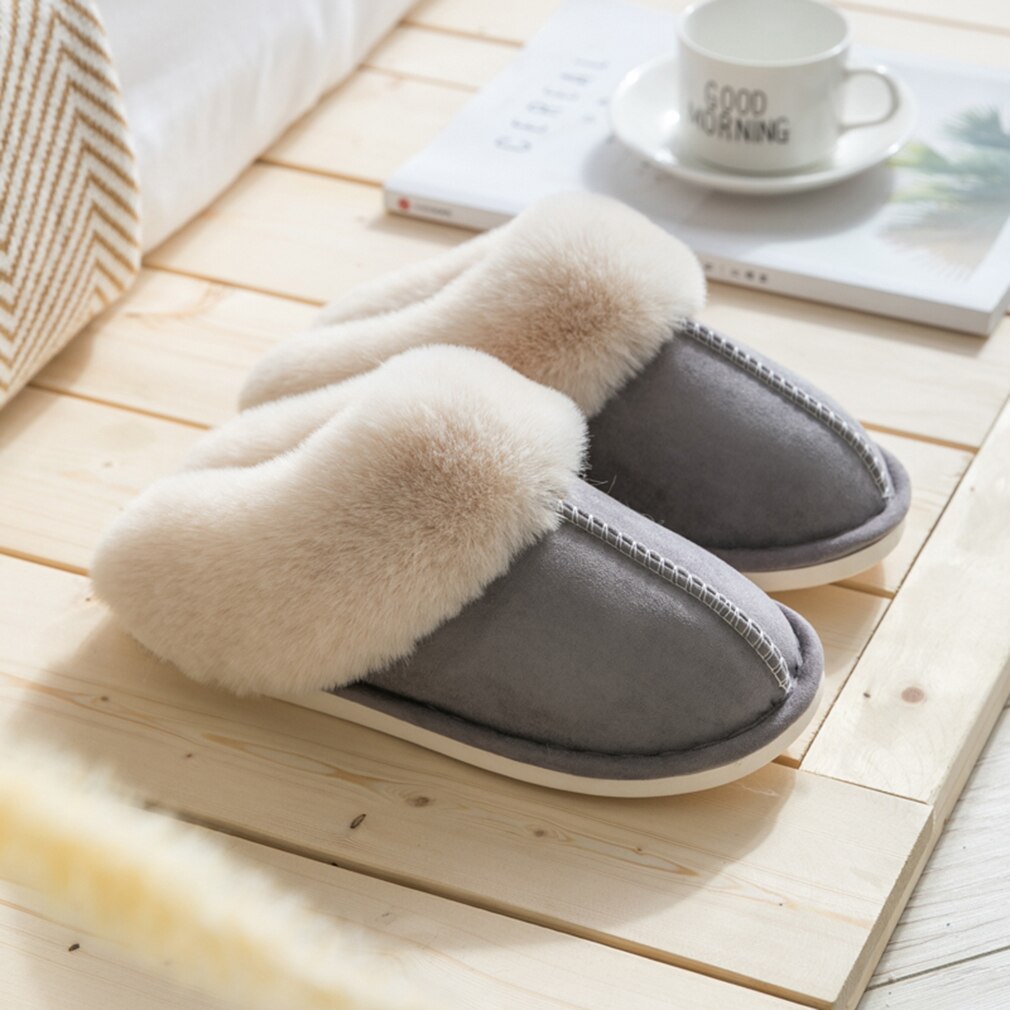 Plush Slippers for Men & Women – Soft, Warm & Non-Slip