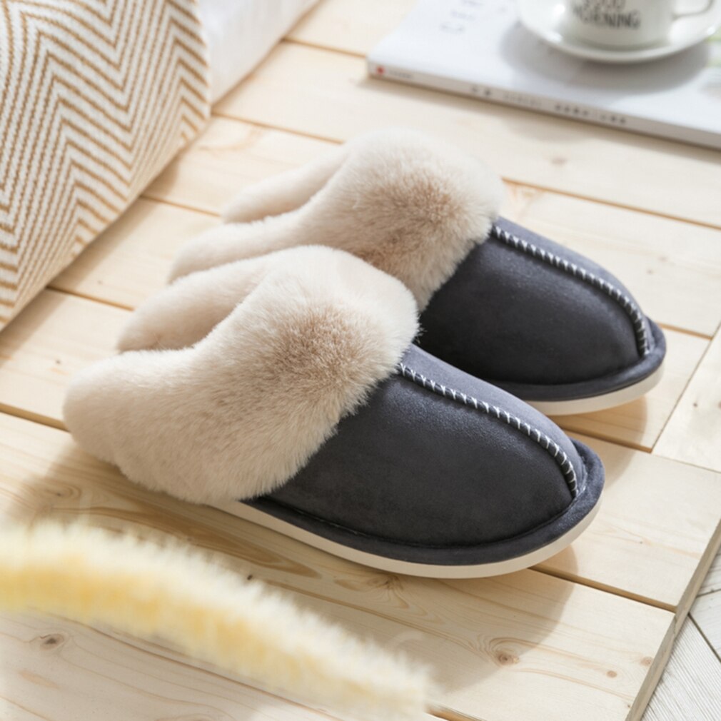 Plush Slippers for Men & Women – Soft, Warm & Non-Slip