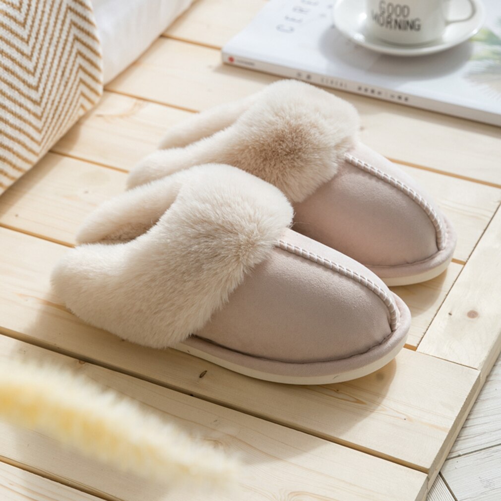 Plush Slippers for Men & Women – Soft, Warm & Non-Slip