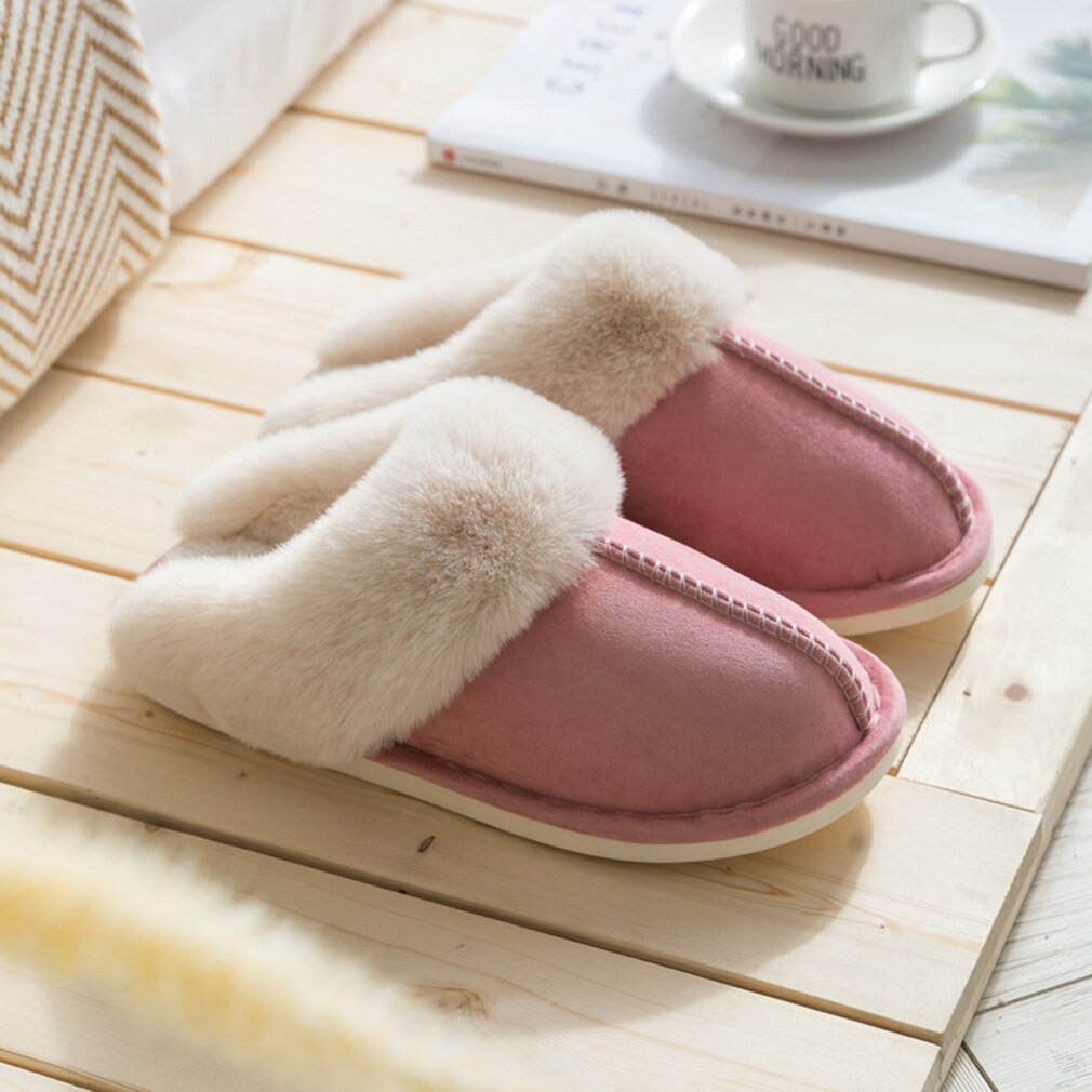 Plush Slippers for Men & Women – Soft, Warm & Non-Slip