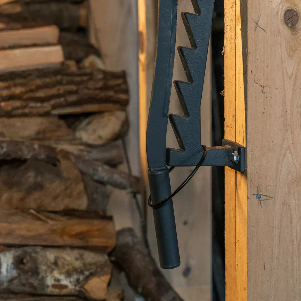 Wood Bracket for Easy Wood Splitting without an Axe for Fireplace
