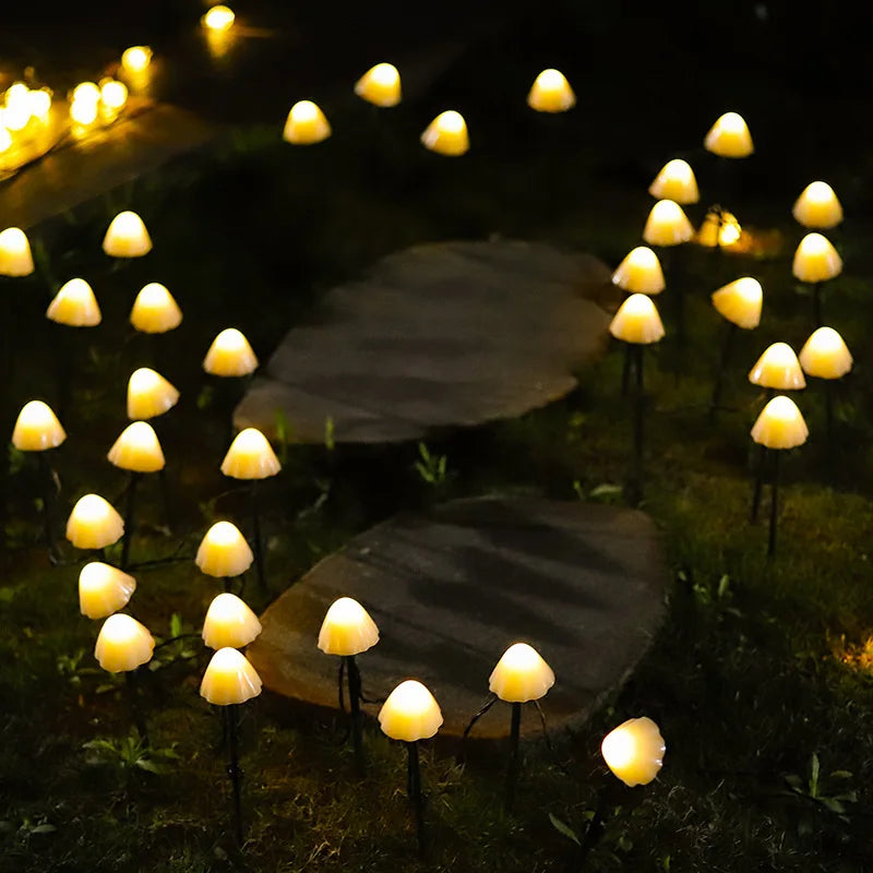 Enchanting Wad Lights Create Magical Garden Lighting