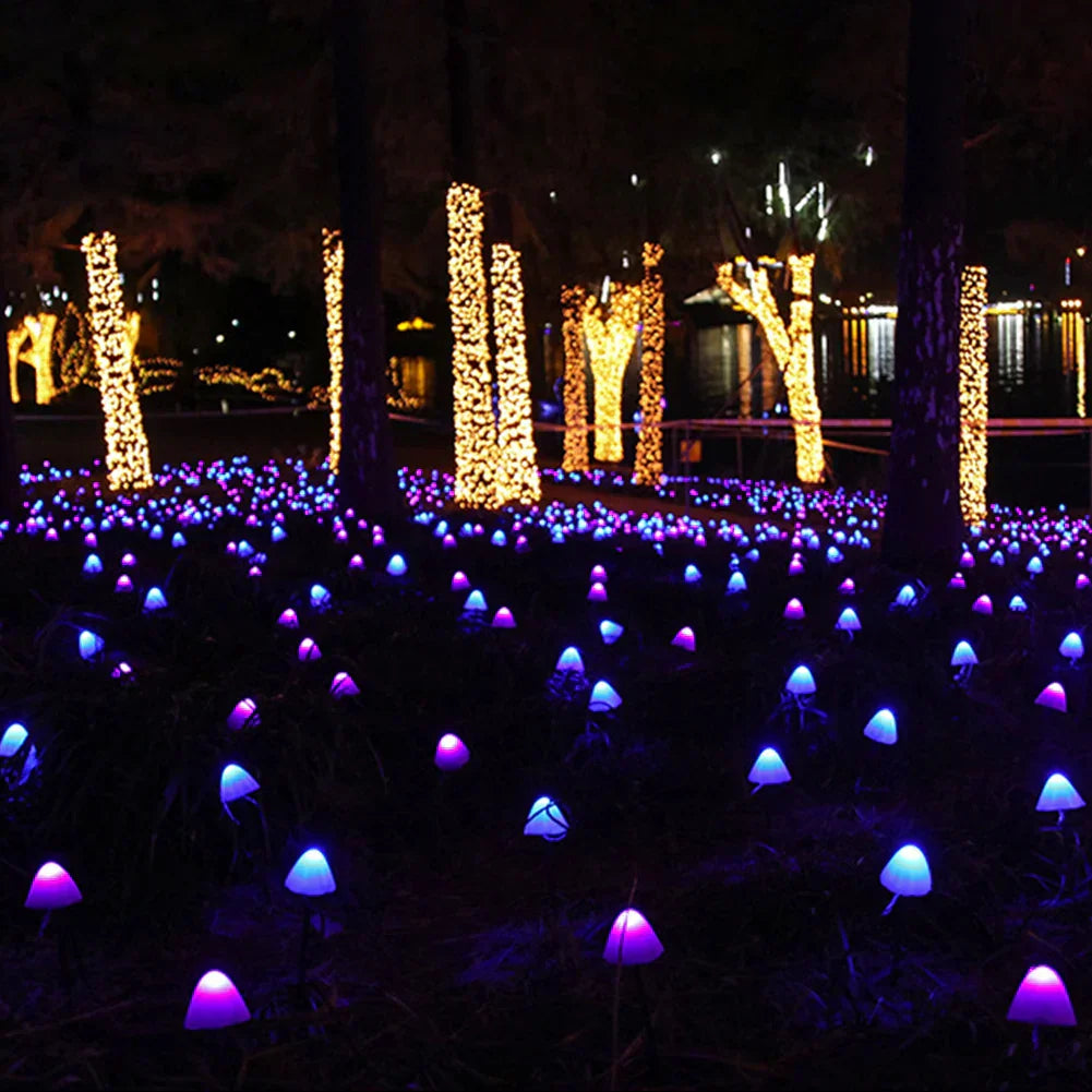 Enchanting Wad Lights Create Magical Garden Lighting