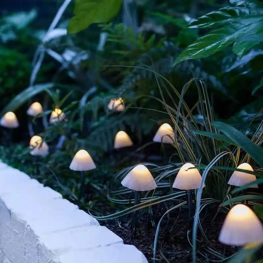 Enchanting Wad Lights Create Magical Garden Lighting