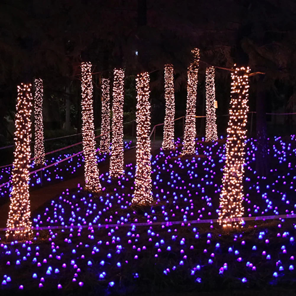 Enchanting Wad Lights Create Magical Garden Lighting