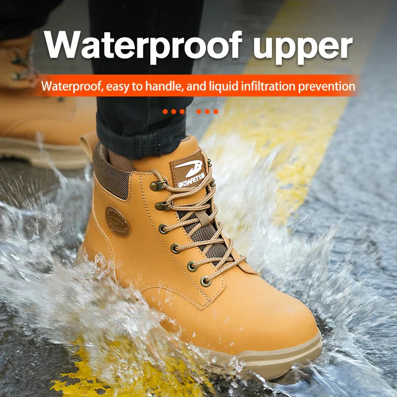 Guardsteel Steel Cap Work Shoes - Waterproof & Durable Protection