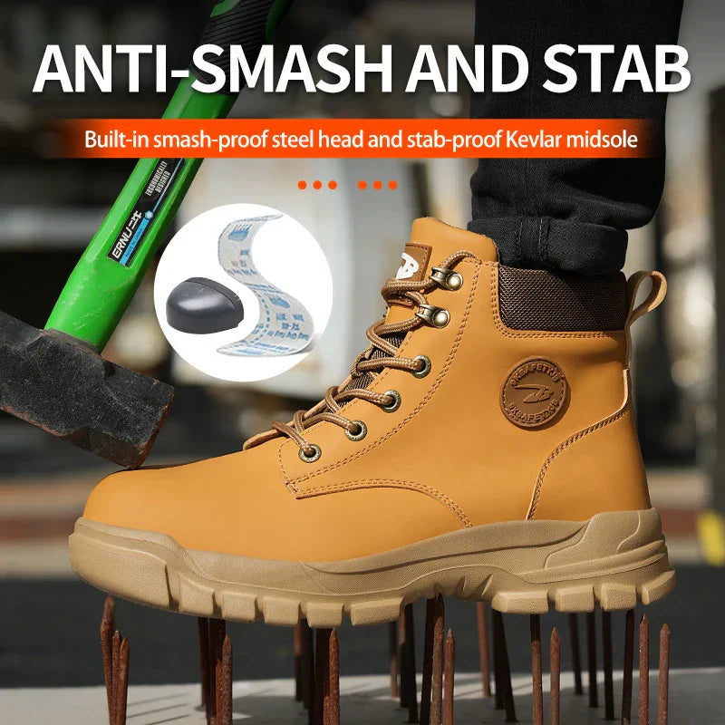 Guardsteel Steel Cap Work Shoes - Waterproof & Durable Protection