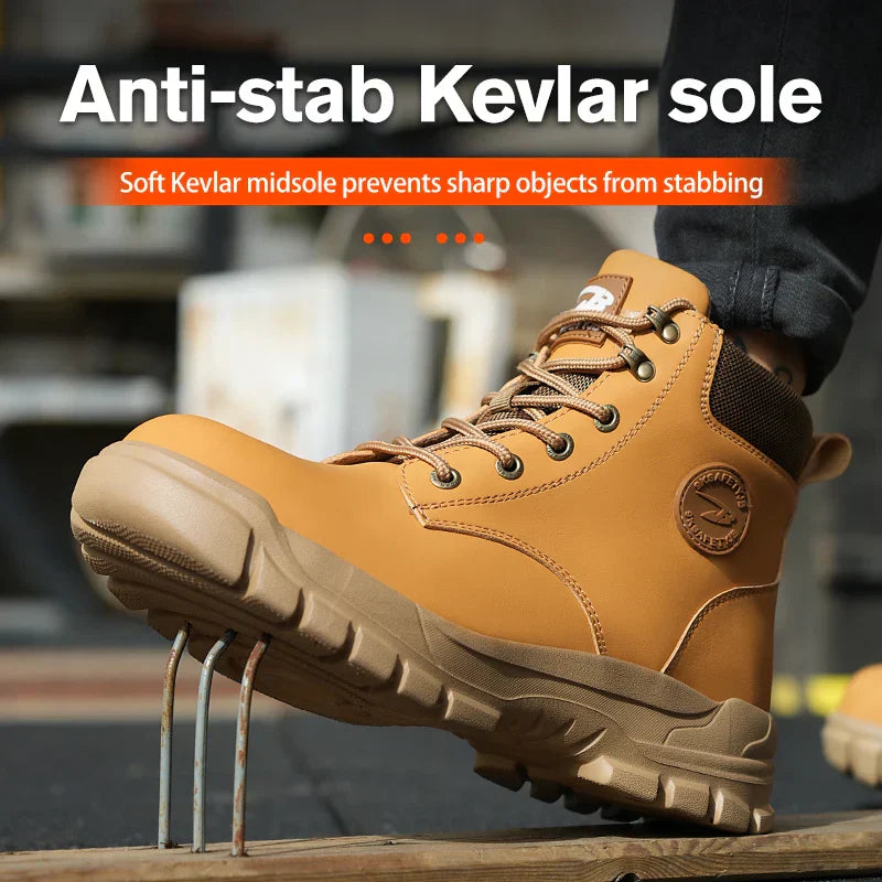 Guardsteel Steel Cap Work Shoes - Waterproof & Durable Protection