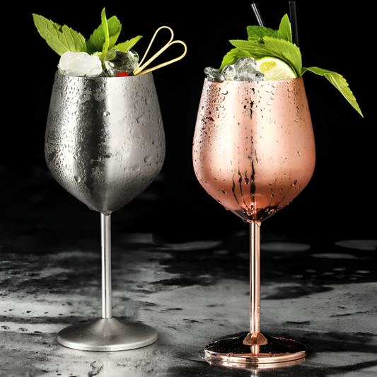 Stainless Steel Wine Glass Neat And Robust For Best