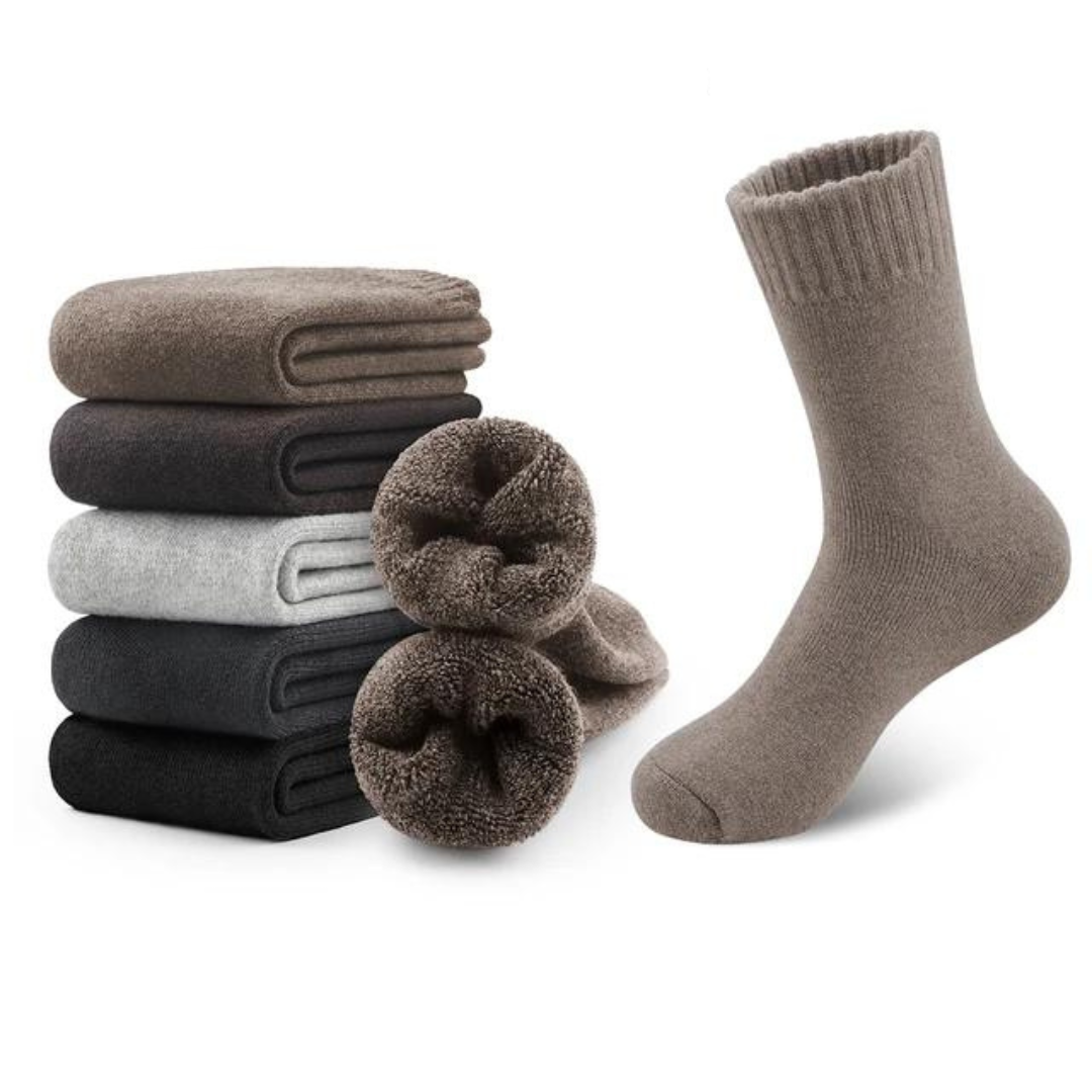 5-Pair Warm Winter Stockings - Comfort & Protection