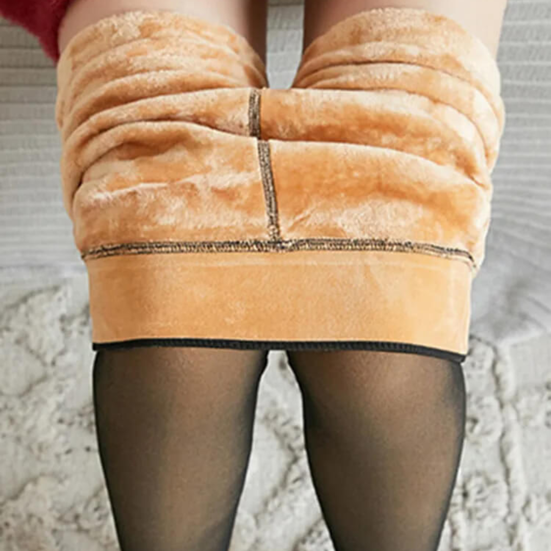 Luxurious Fleece Winter Tights – Stylish & Warm Fashion