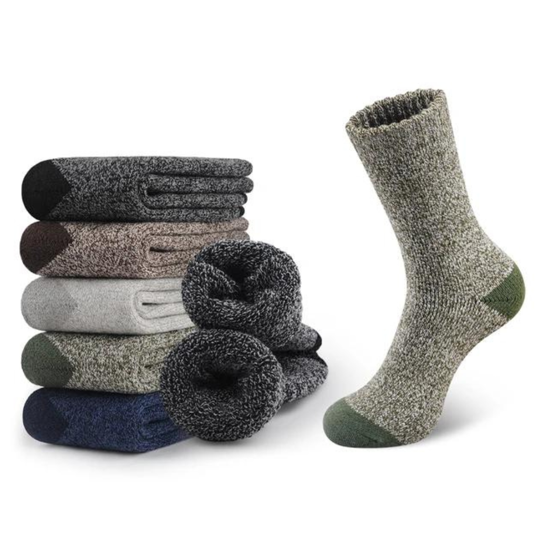 5-Pair Warm Winter Stockings - Comfort & Protection