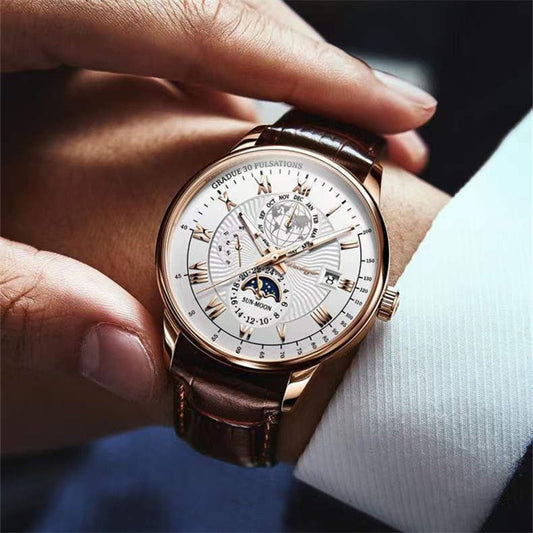 Men's Classic Design Watch - Stylish Light Color Model
