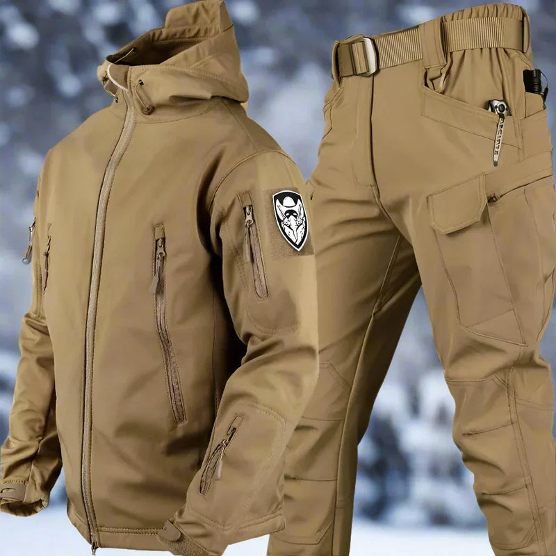 Weatherproof Set with Jacket and Pants for Outdoor Adventures