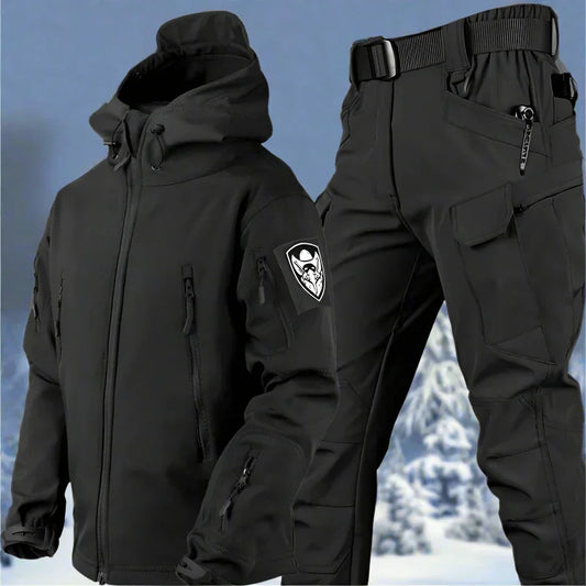 Weatherproof Set with Jacket and Pants for Outdoor Adventures