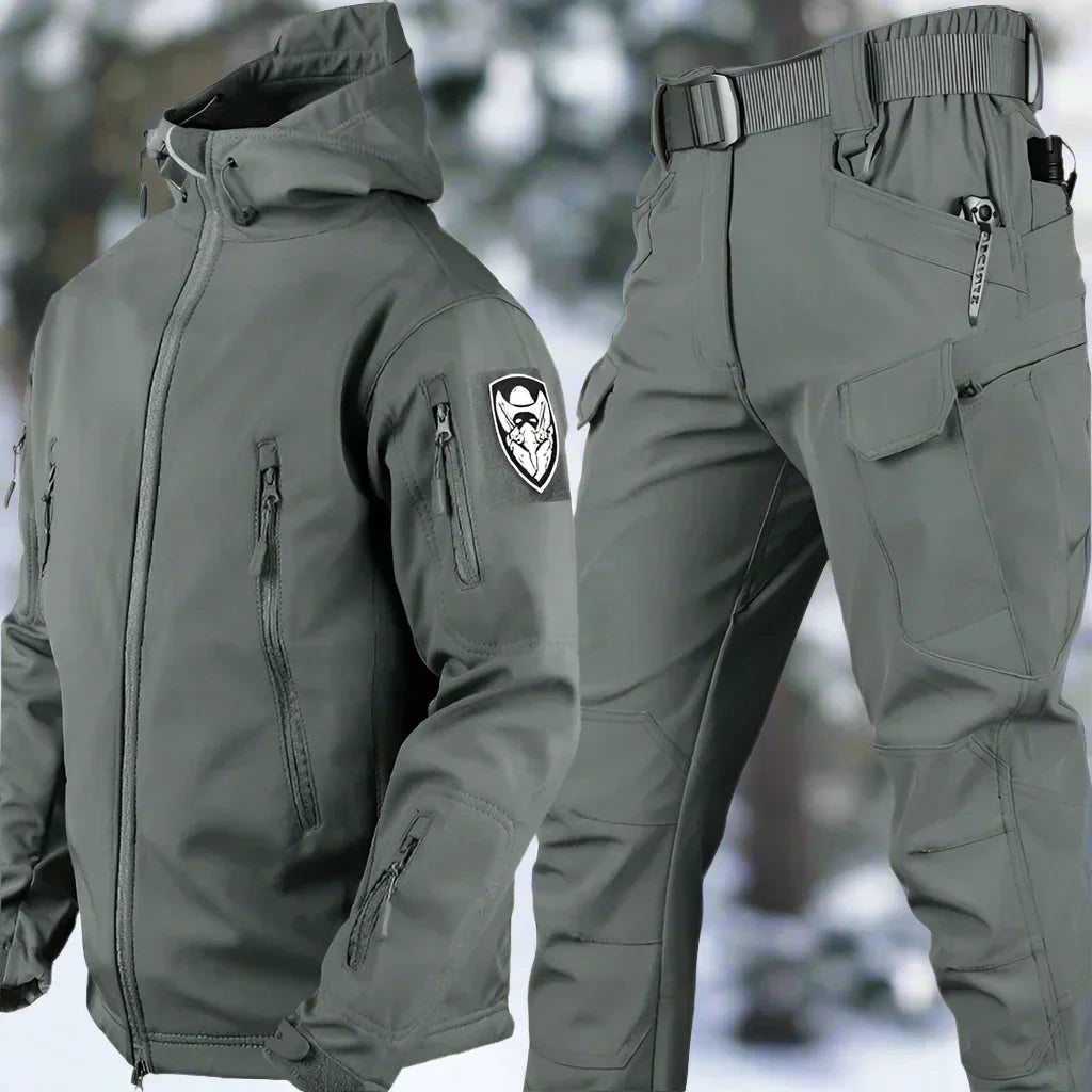 Weatherproof Set with Jacket and Pants for Outdoor Adventures