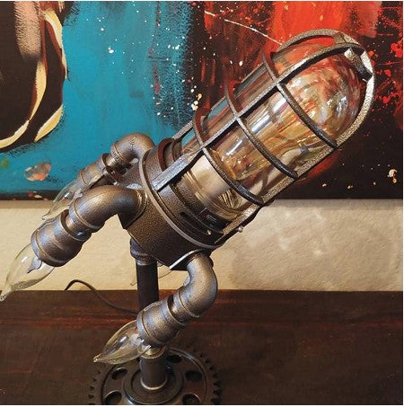Nebulapulse Industrial Rocket Lamp – Artistic & Modern Lighting