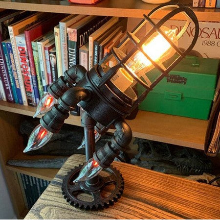 Nebulapulse Industrial Rocket Lamp – Artistic & Modern Lighting